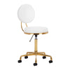 Tabouret Verstelbaar H5 Goud-Wit