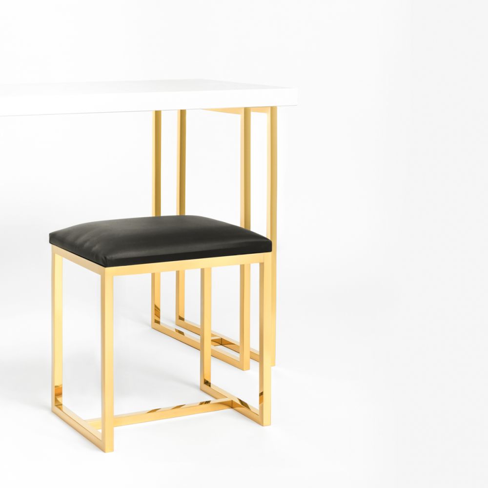 Tabouret Agnes Goud-Zwart 5