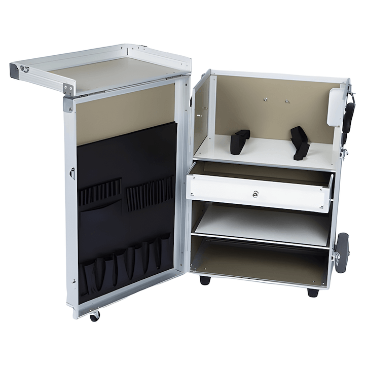 Pedicure Koffer met Trolley PodoMobile Maxi Pearl White
