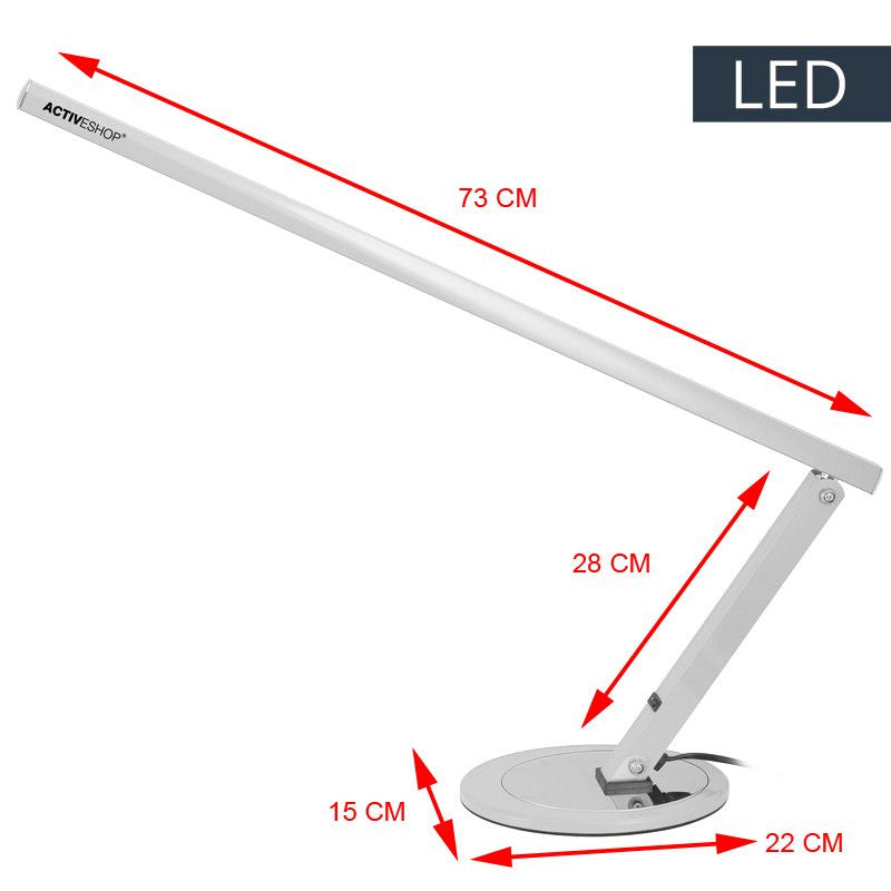 LED Bureaulamp Schoonheidssalon Slim 8.4W Aluminium - afbeelding 3