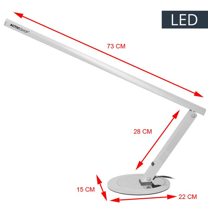 LED Bureaulamp Schoonheidssalon Slim 8.4W Aluminium - afbeelding 3