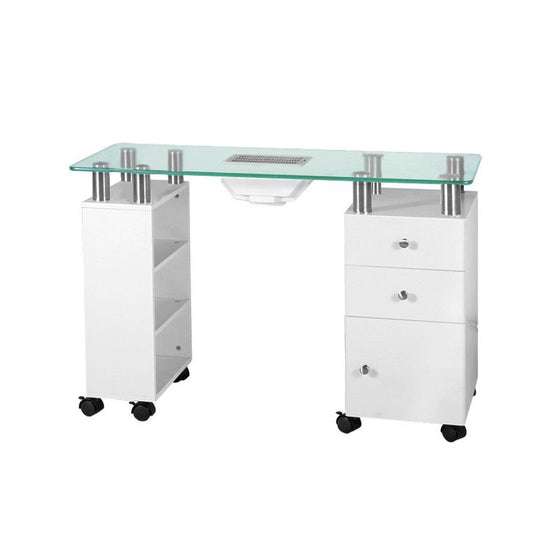 Manicure Tafel met Afzuiging 013B Wit