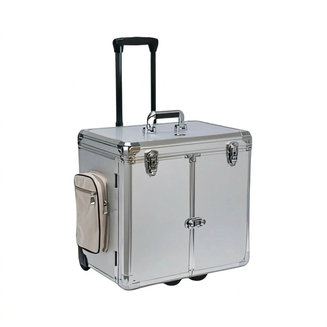 Pedicure Koffer met Trolley Clinic Club Follow Me Amburex Zilver