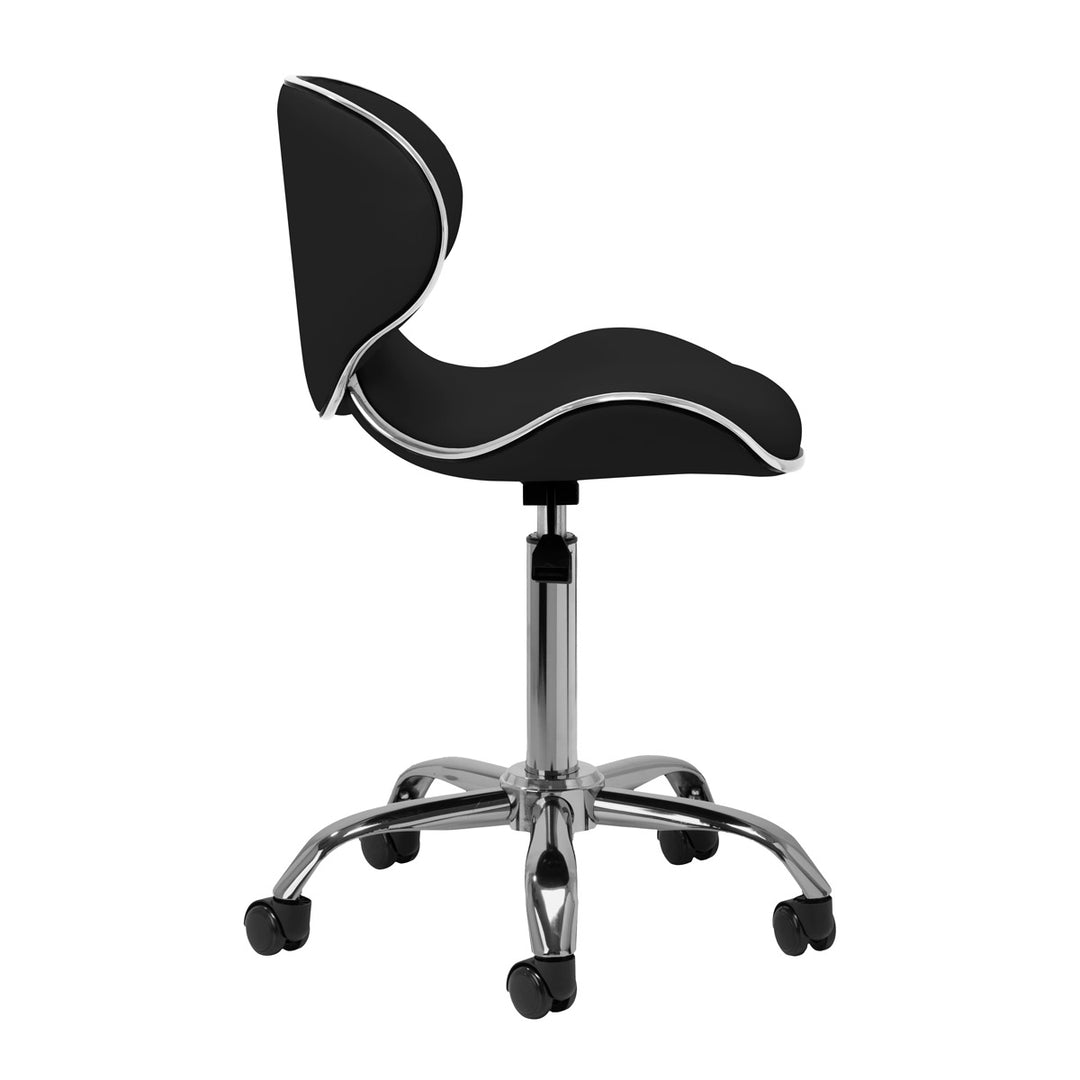 Salonstoel met Wielen Verstelbaar Gabbiano Q-4599 Zwart - afbeelding 2