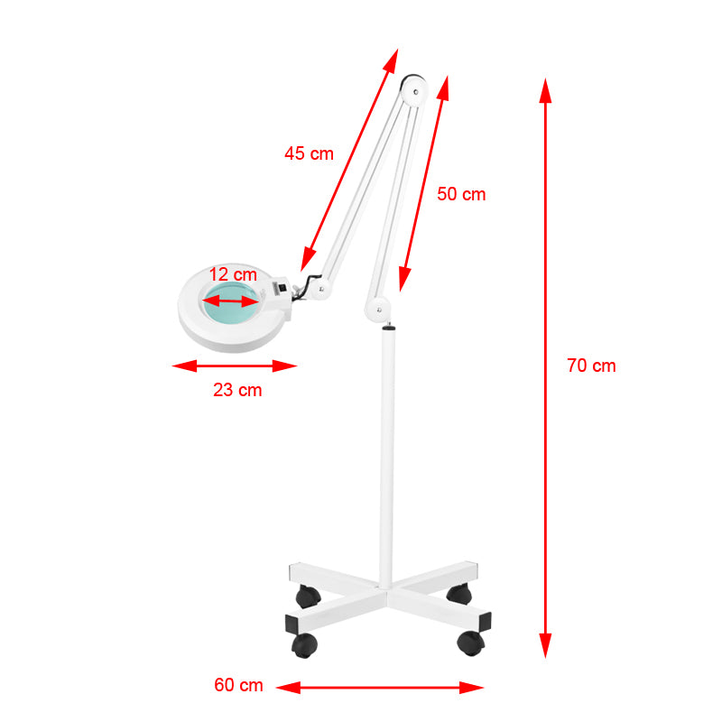 Loeplamp LED S4 5D Instelbare Lichtsterkte op Statief Wit 4