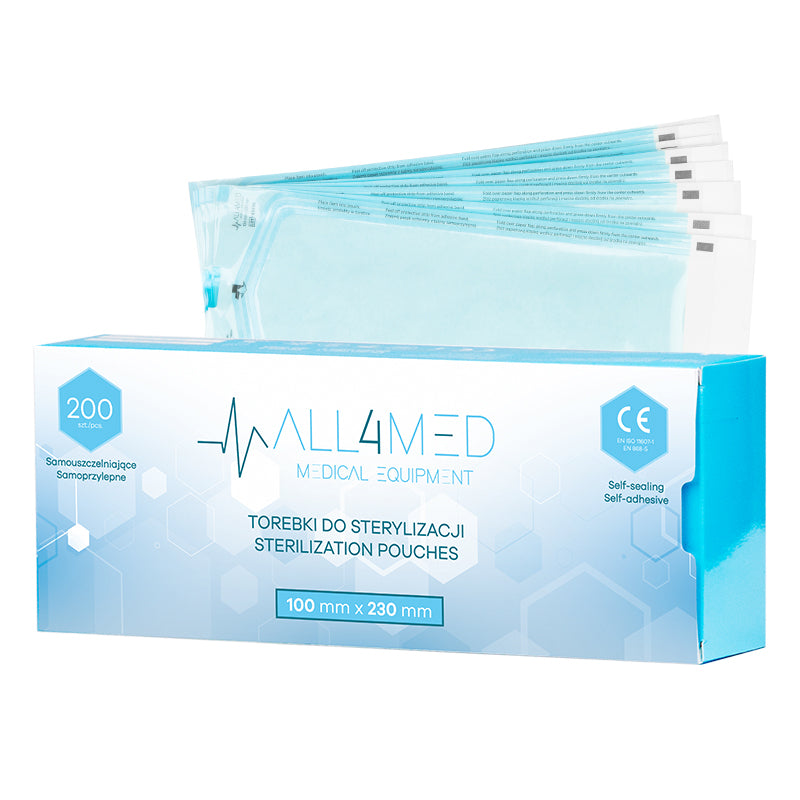 Autoclaafzakken All4Med 100 × 230 mm – 200 Stuks