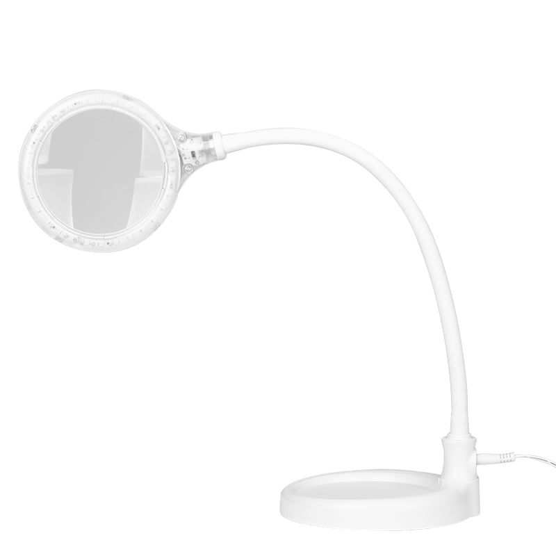 Loeplamp Elegante 2014-2R 30 SMD LED 3D Instelbare Lichtsterkte met Standaard en Tafelklem Wit 1