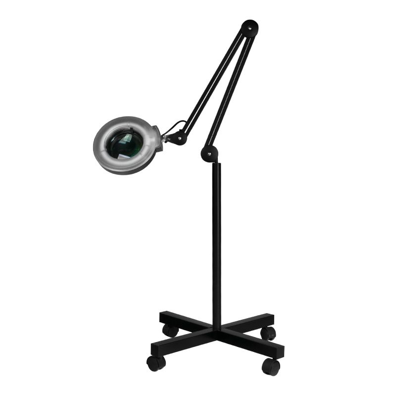 Loeplamp LED 5D op Statief S4 Zwart