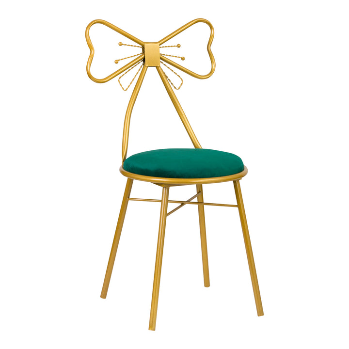 Cosmetische stoel DT2 Goud-Groen 1