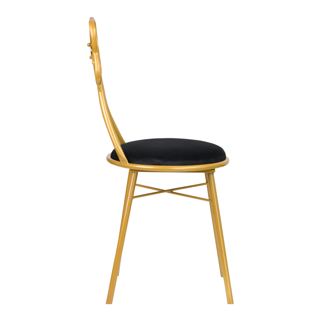 Cosmetische stoel DT2 Goud-Zwart 2