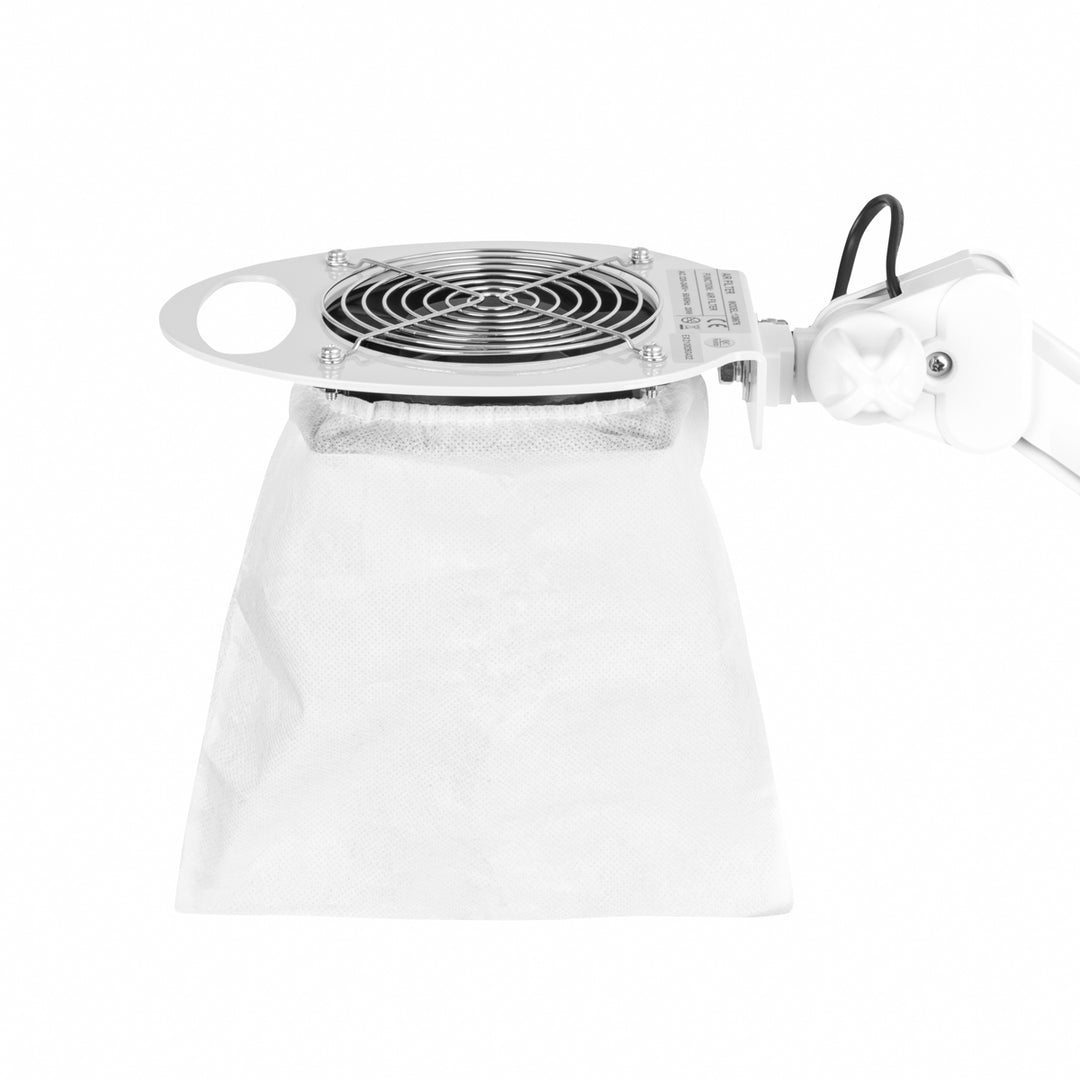 Stofafzuiger voor Nagels op Statief Momo 6606 Wit - afbeelding 2