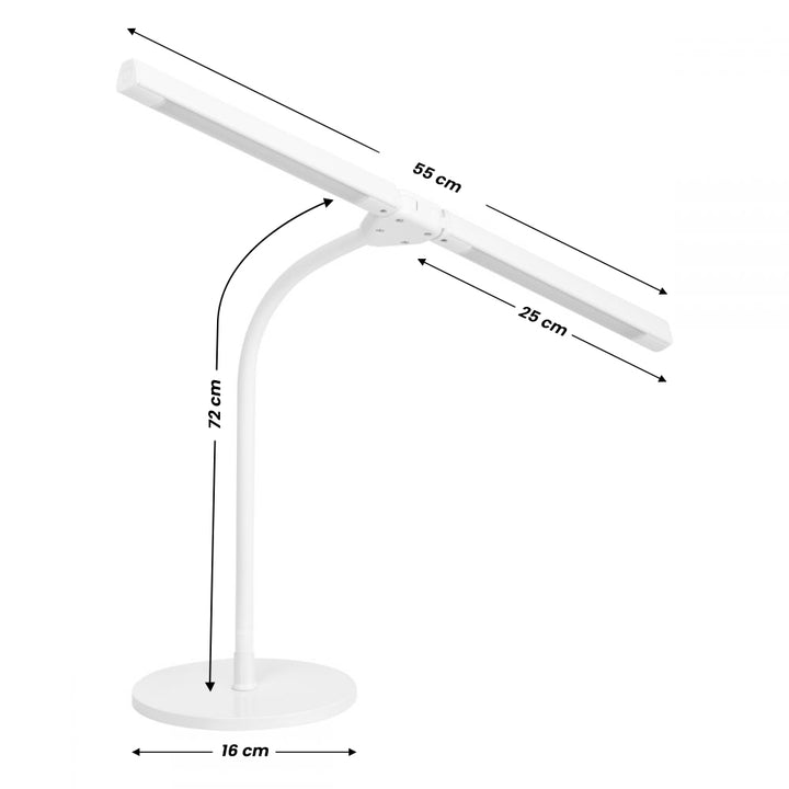 LED Bureaulamp Schoonheidssalon met Instelbare Lichtintensiteit Glow 6020 Wit - afbeelding 8