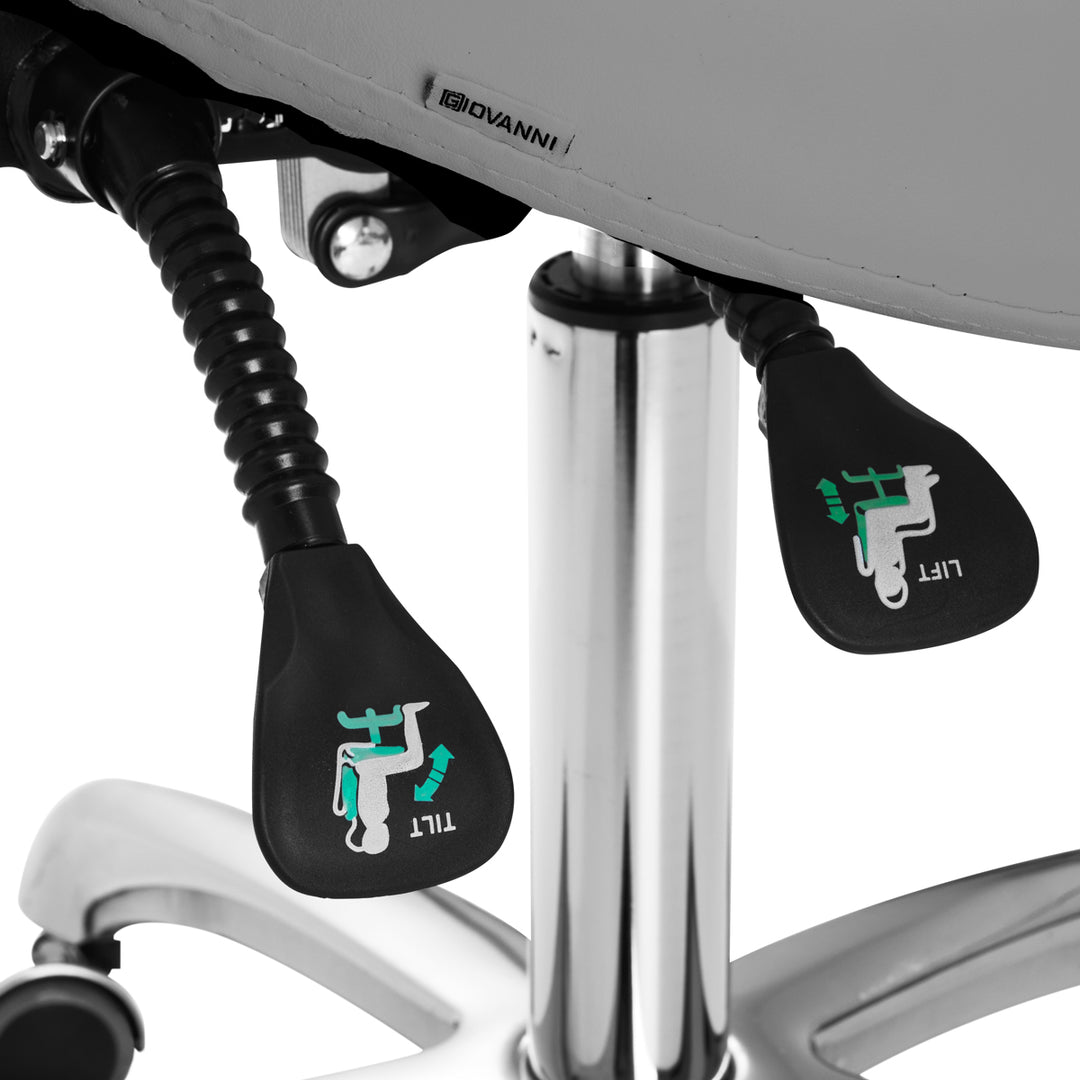 Zadelkruk met Verstelbare Rugleuning Giovanni 1004 Grijs - afbeelding 6