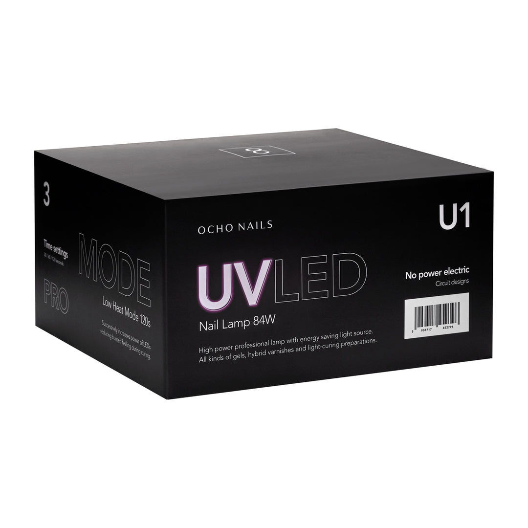 UV Lamp Nagels LED Ocho Nails 8 84W Zwart - afbeelding 9