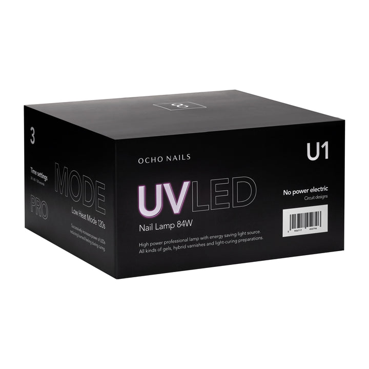 UV Lamp Nagels LED Ocho Nails 8 84W Zwart - afbeelding 9