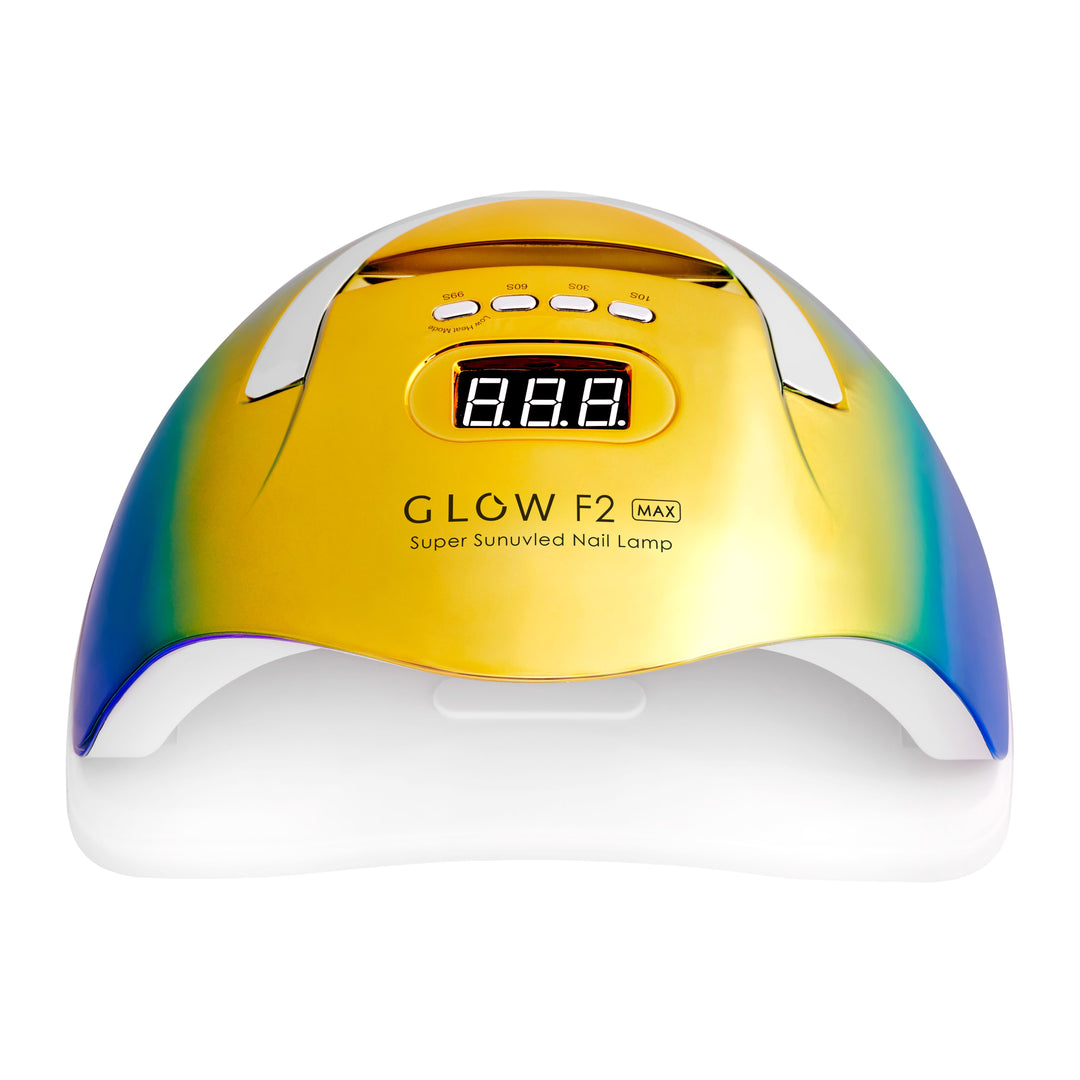 UV Lamp Nagels LED Glow F2 220W Goud-Blauw - afbeelding 3