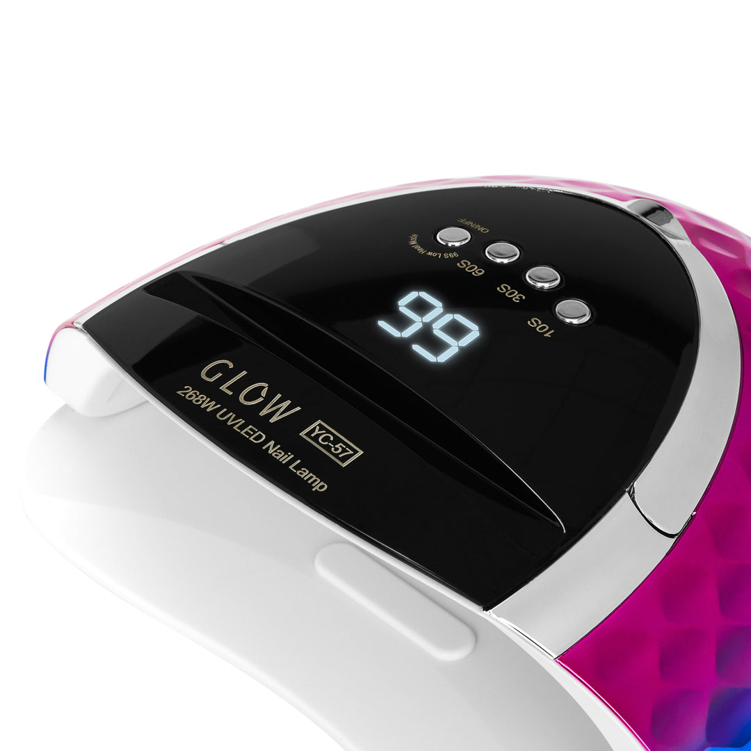 UV Lamp Nagels LED Glow YC57 268W Roze-Blauw - afbeelding 7