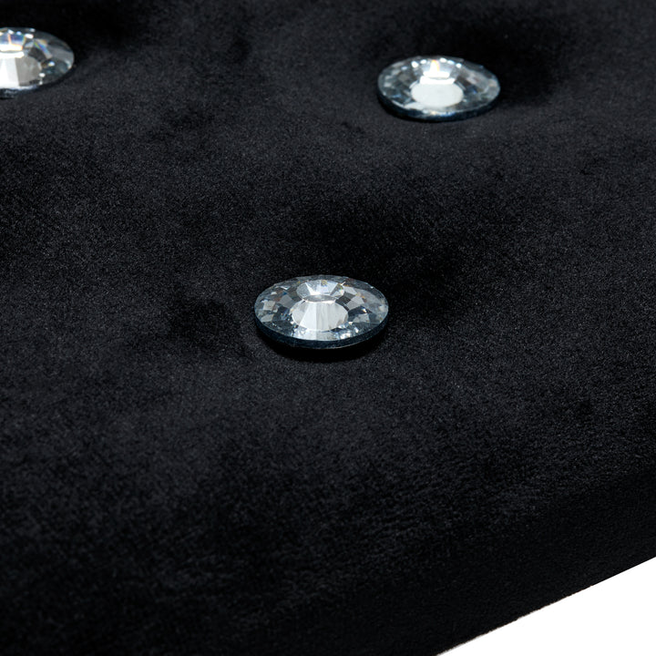 Armsteun Nagels Momo Diamond Velours Zwart