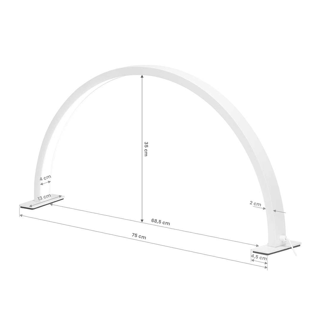 Manicurelamp LED met Instelbare Kleur- en Lichtintensiteit Arche III Wit - afbeelding 8