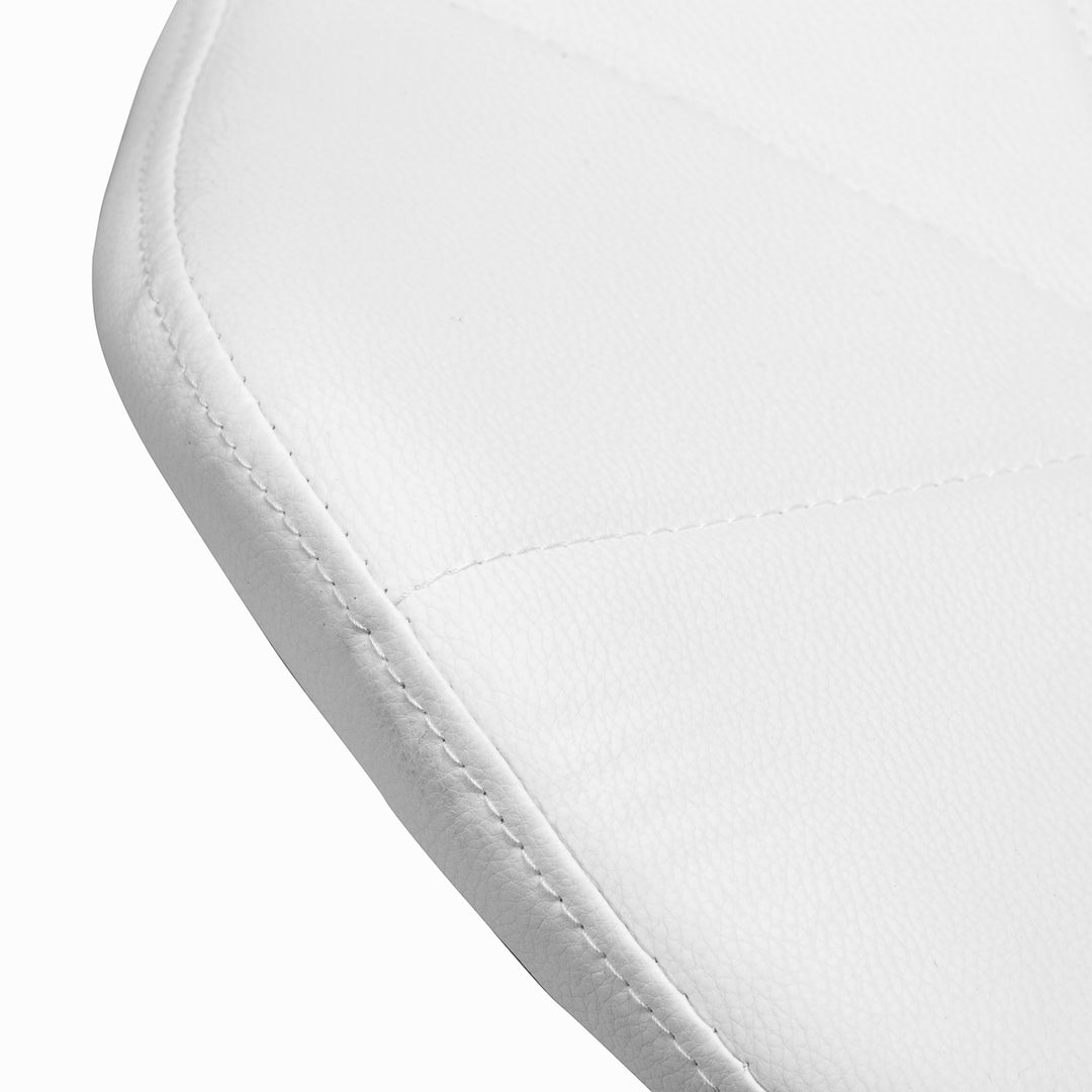 Salonstoel met Wielen Verstelbaar 4Rico QS-06 Zwart-Wit - afbeelding 6