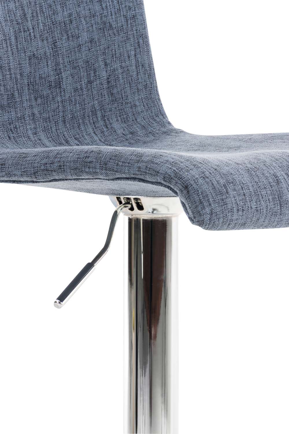Barkruk met Rugleuning Stof Verstelbaar Draaibaar 105 Blauw - afbeelding 7