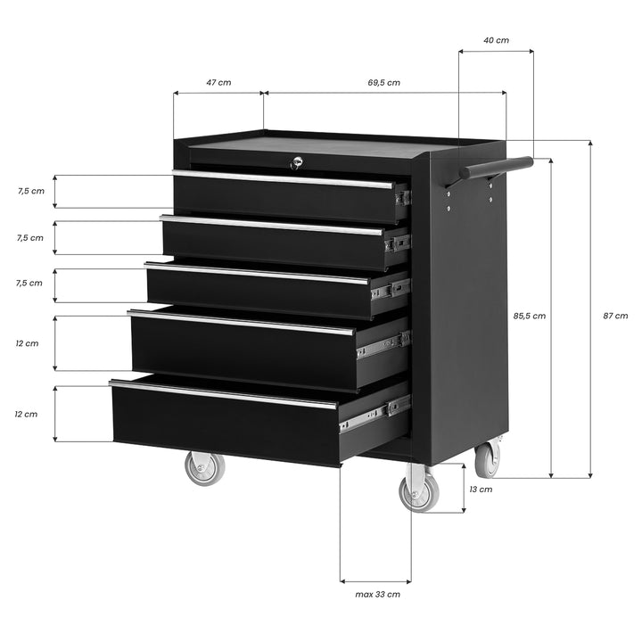 Roltafel Pro-Ink 005 Zwart - afbeelding 9