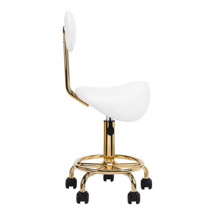 Zadelkruk met Rugleuning 6001 Goud-Wit
