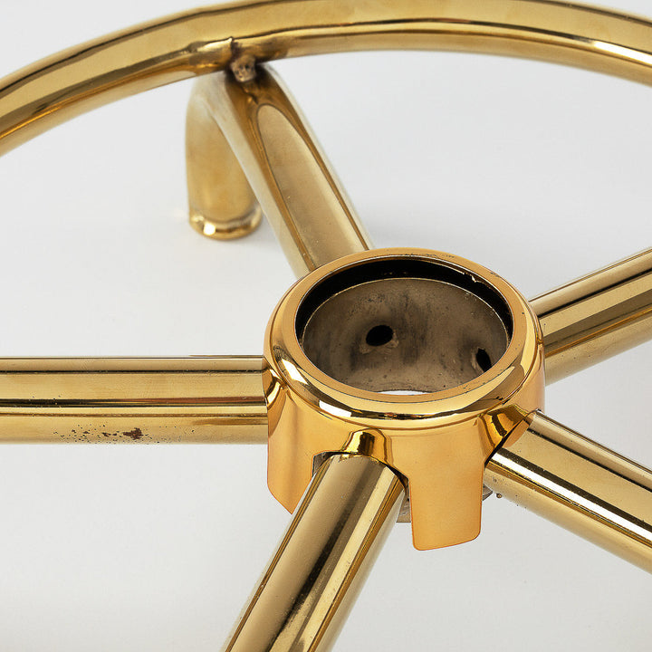 Zadelkruk met Rugleuning 6001 Goud-Wit