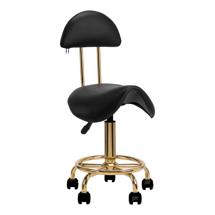 Zadelkruk met Rugleuning 6001 Goud-Zwart