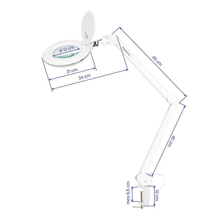 Loeplamp LED 60 SMD 3D met Schroefklem Elegante 6031 Wit - afbeelding 8