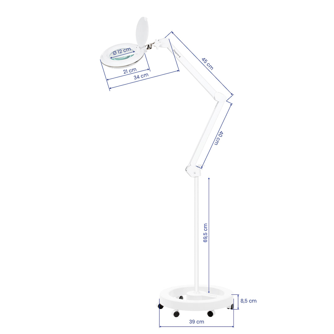 Loeplamp LED 60 SMD 3D op Statief Elegante 6031 Wit - afbeelding 10