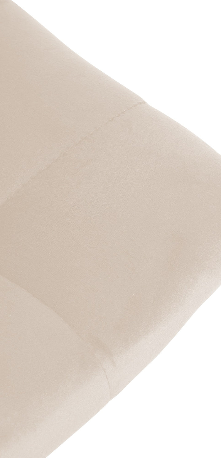 Set van 2 Barkrukken met Rugleuning Fluweel Verstelbaar Draaibaar 107 Crème - afbeelding 8