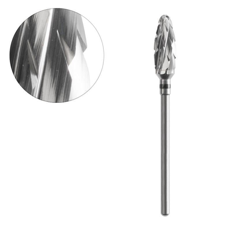 Acurata Frees RVS Kegel Rond ⌀6/14 mm Extra grof 1