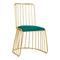 Stoel Fluweel MT-307 Goud Groen