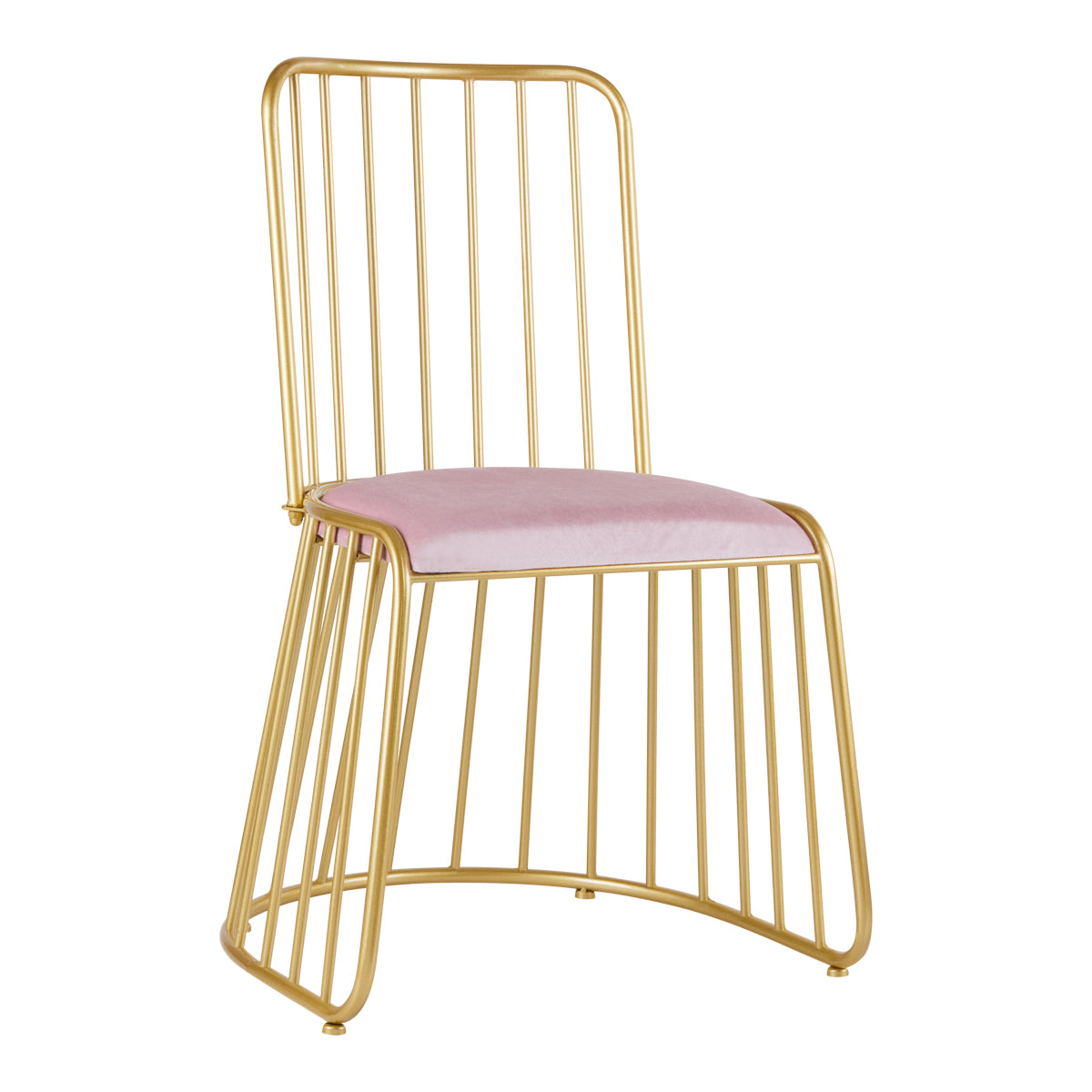 Stoel Fluweel MT-307 Goud Roze 1