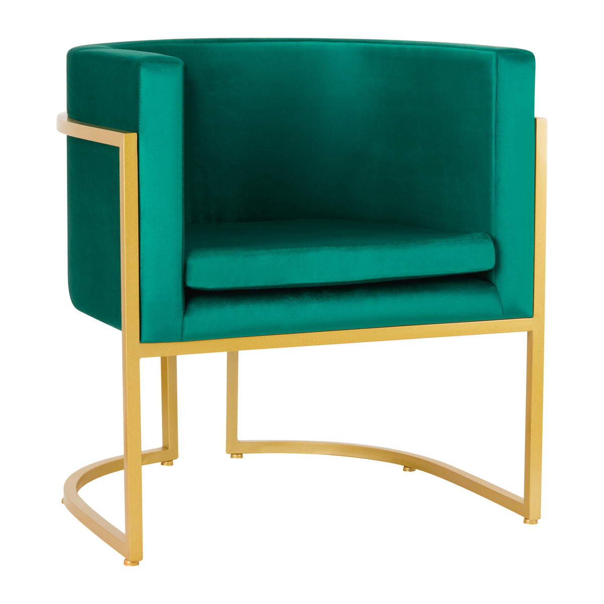 Stoel Fluweel MT-308 Goud Groen 1