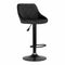 Barstoel Quilt Swivel Verstelbaar Zwart Zwart