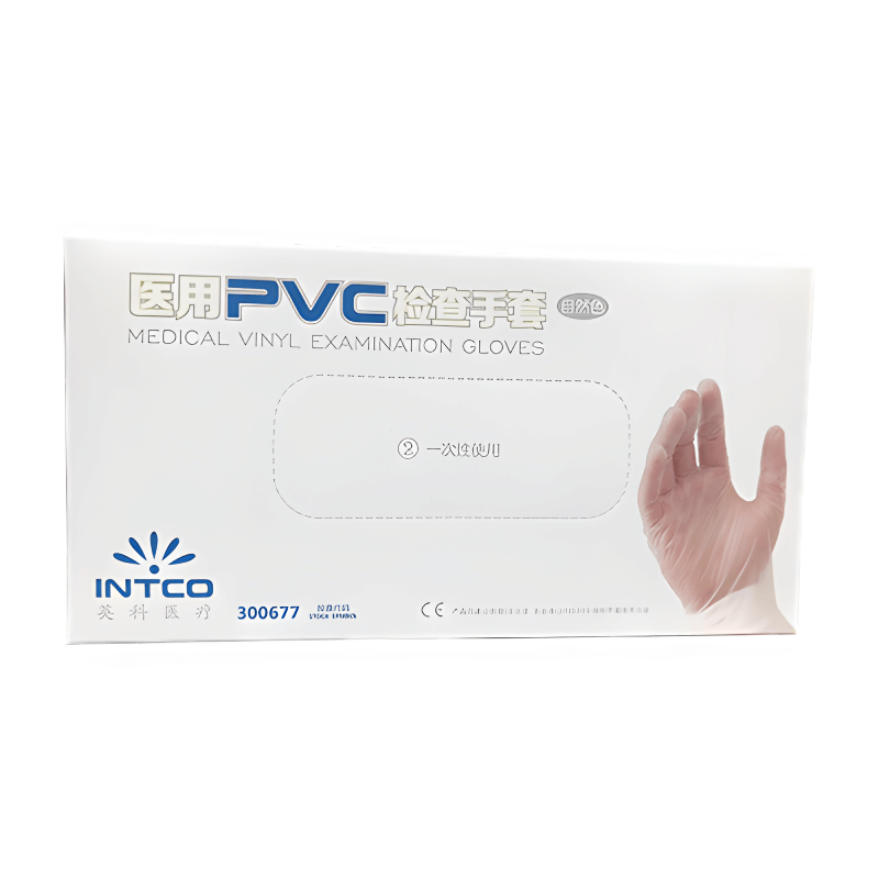 Handschoenen Intco Medical Vinyl Transparant 100st. M