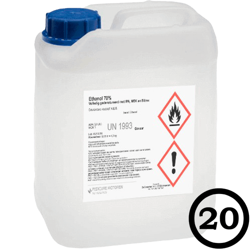 Luspada Alcohol 70% 5L (20 stuks)
