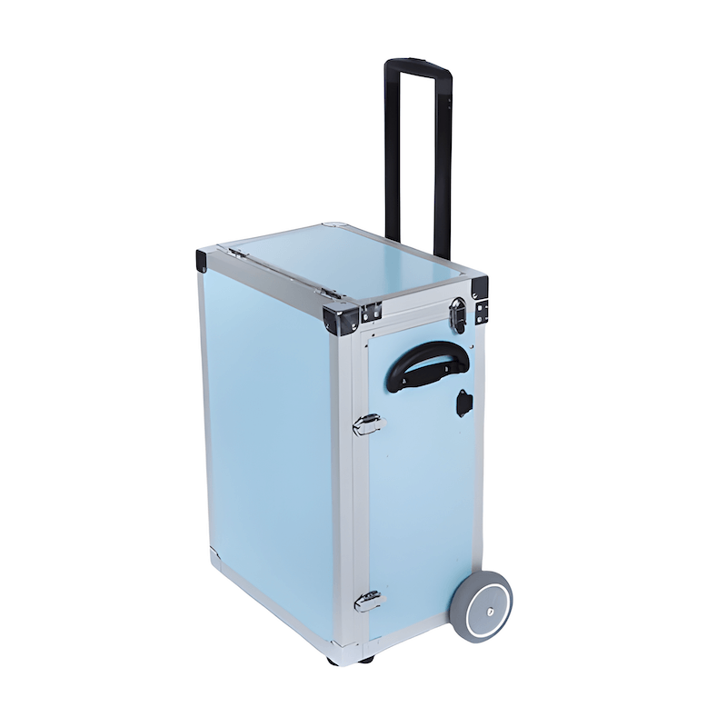 Pedicure Koffer met Trolley PodoMobile Maxi Grey Blue