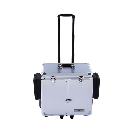 Pedicure Koffer met Trolley PodoMobile Midi Brush Silver