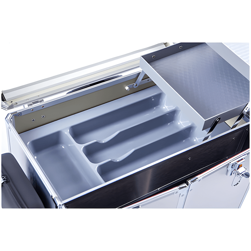 Pedicure Koffer met Trolley PodoMobile Midi Grey Blue Pedicure Koffer met Trolley PodoMobile Midi Grey Blue